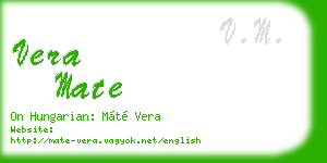 vera mate business card